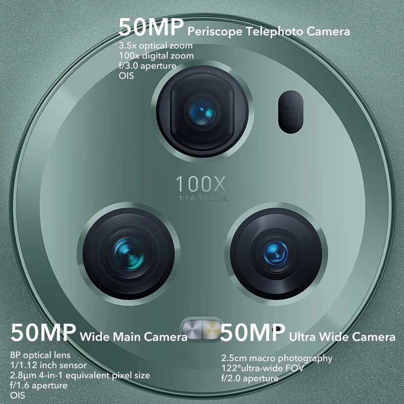 HONOR-Câmeras Triplas Magic 5 Pro Snapdragon 8 Gen 2, Versão Global, 12GB, 512GB, 120Hz, Zoom Digital de 50MP, Super Carga 66W