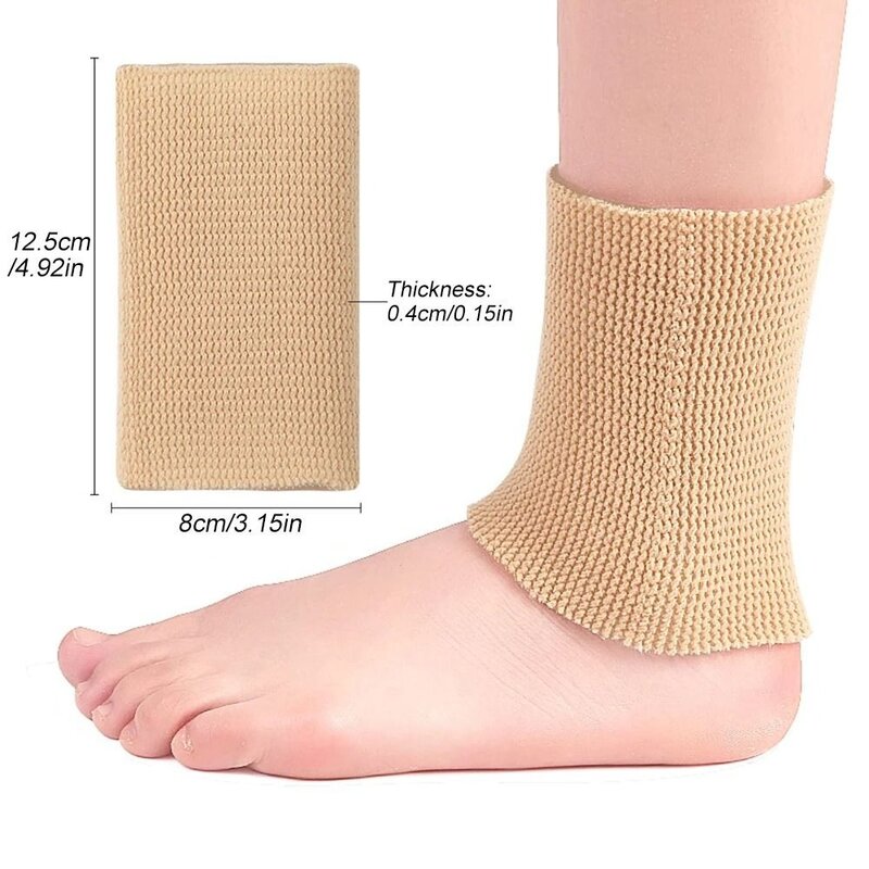 Sweat Absorption Ankle Gel Sleeves New Soft Ventilate Heel Protector Padded Skate Socks