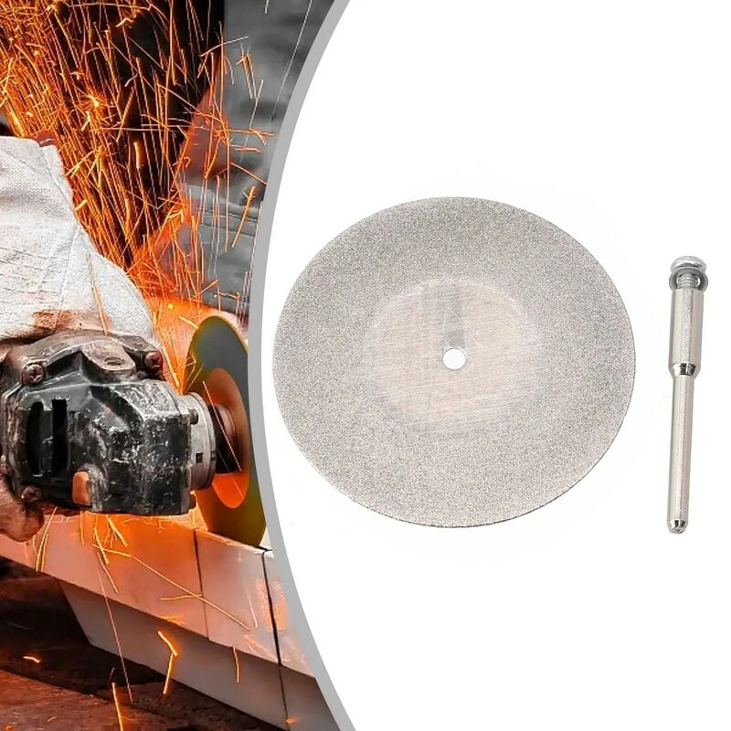 Wood Workshop Kits Accessories Gem Jade Metal Grinding Disc Cutting Wheel Blade Diamond Metal Set Silver 2pcs New