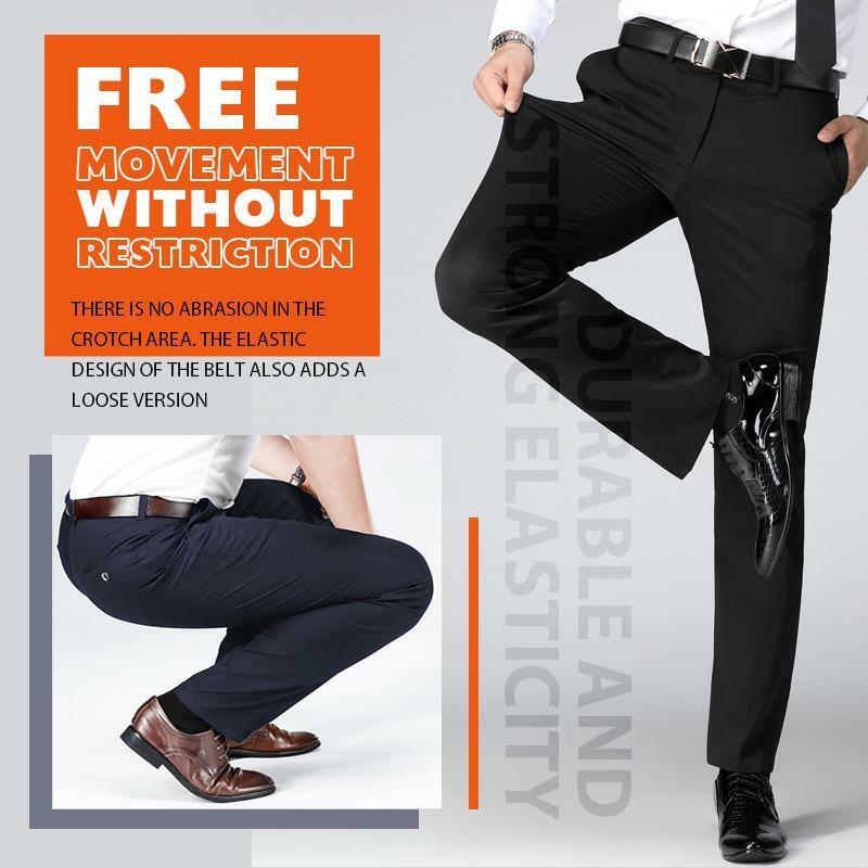 Брюки мужские классические стрейчевые, штаны с завышенной талией, деловые брюки для отдыха