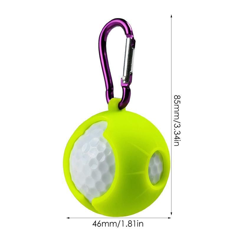 Silicone Golf Ball Bag Sleeve, Capa protetora, Suporte do saco, Treinamento Acessórios esportivos, Golf Supplies, Ball Carrier Pouch