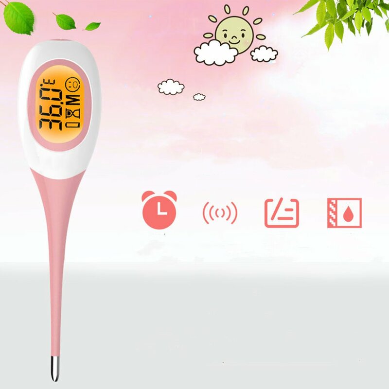 Electronic Thermometer 8 Seconds Fast Measurement For Adults Children Soft Head Oral Cavity Armpit ℉/℃ Thermometer