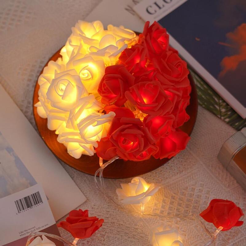 Cordes Lumineuses LED Rose Dégradées, pour la Journée de Léon, Mariage, Fille, Cœur, Décoration de Jardin, Chambre, Veilleuse de Noël, Y4u4