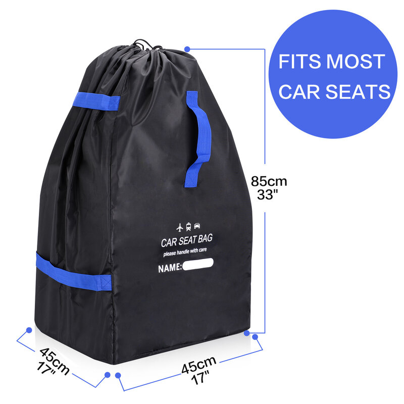 Car Seat Bag Backpack Universal Infant Carseat Storage Bag for Airplane Gate Check Large Durable Carseat Travel Bag
