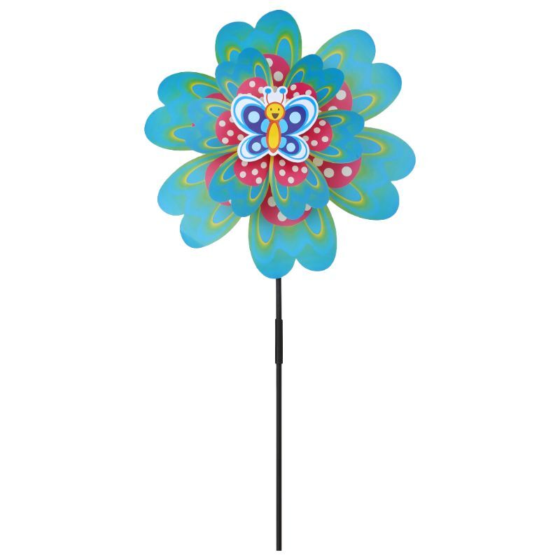 4XBD Nieuwe Collectie Wind Spinner Windmolen Speelgoed Tuin Decoratie Insect Cartoon Butterfl