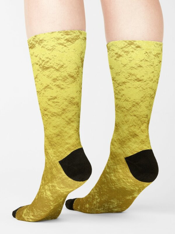 Glänzende goldene Farbe Socken Mann Luxus Schnee Männer Socken Luxusmarke Frauen