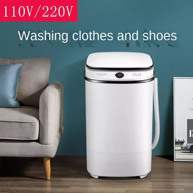 Mesin cuci sepatu cahaya biru Multifungsi, 110V/220V, Mesin cuci semi-otomatis untuk penggunaan di rumah