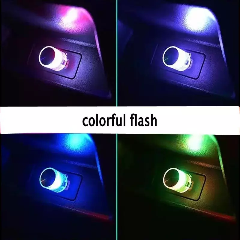 Mini lampe LED USB pour voiture, éclairage d'ambiance, luminaire décoratif d'intérieur, pour PC, ordinateur Portable, Plug Play