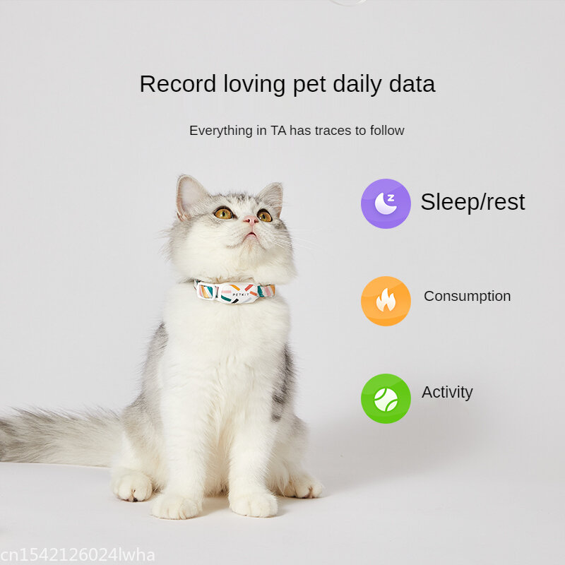 Youpin petkit-coleira personalizada para cães e gatos, nylon macio ajustável, impermeável, acessórios para animais, trabalho app, novo