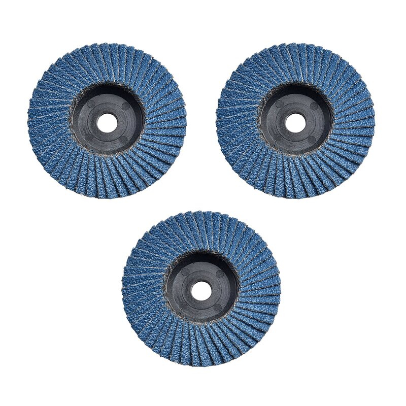 3pcs 3 Inch Flat Flap Discs 75mm Grinding Wheels Wood Cutting For Angle Grinder Electric Sharpener Diamond Grinding Wheel