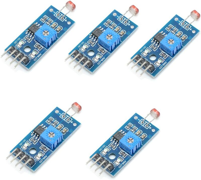 5 pces lm393 sensor fotossensível módulo de sensor de resistência sensível óptica de detecção de luz para arduino