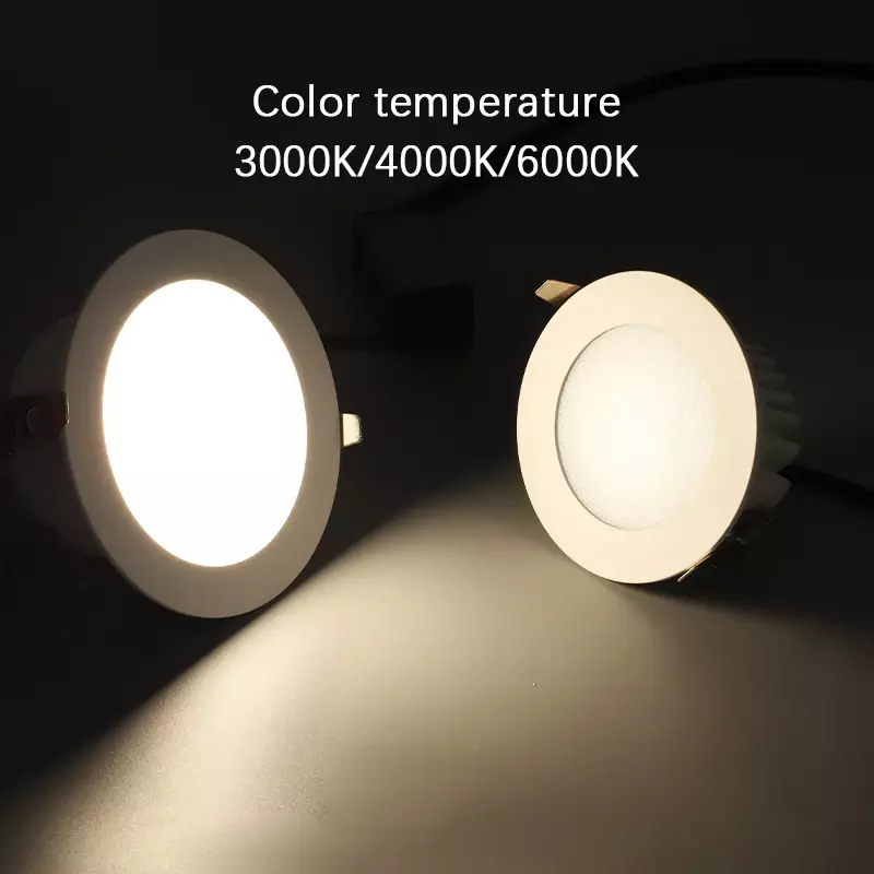 Spot Lumineux LED Anti-Éblouissement Encastrable, Éclairage d'Nik, Idéal pour un Salon ou une Chambre à Coucher, 7/10/12W