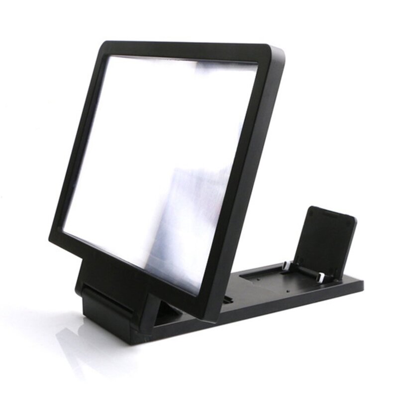 10-14 Cal 3D zabawny wzmacniacz ekranu składany telefon komórkowy szkło powiększające stojak wzmacniacz wideo HD powiększ ochraniacz oczu
