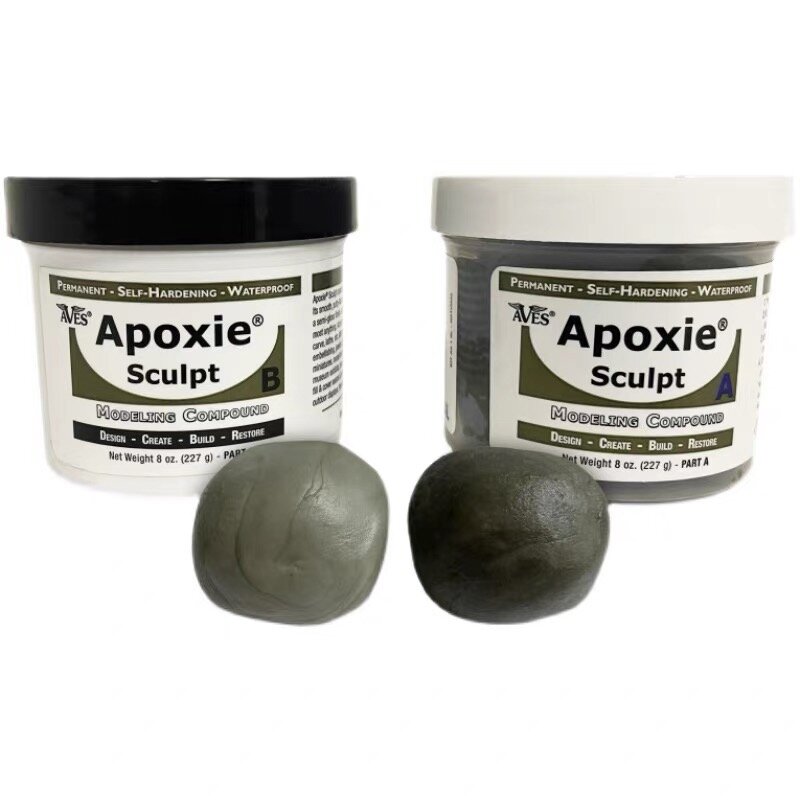 Aves Apoxie Sculpt, Two Part AB Modeling Compound, Waterproof Air Dry Clay for Sculpting and Repairing, A-227g, B-227g