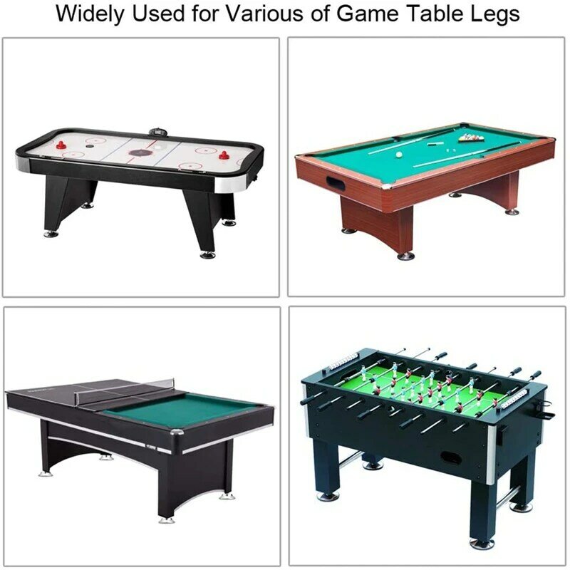 Niveladores de patas de mesa de billar, 4 piezas, 5 pulgadas, elevadores de nivelación para mesa de Ping Pong de fútbol, Feets de nivelación