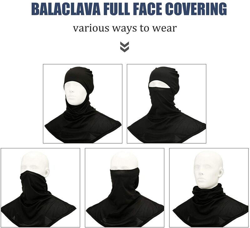 Passamontagna copertura per il viso passamontagna estivo protezione solare copertura per collo lungo uomo donna ciclismo moto pesca sci maschera per il viso