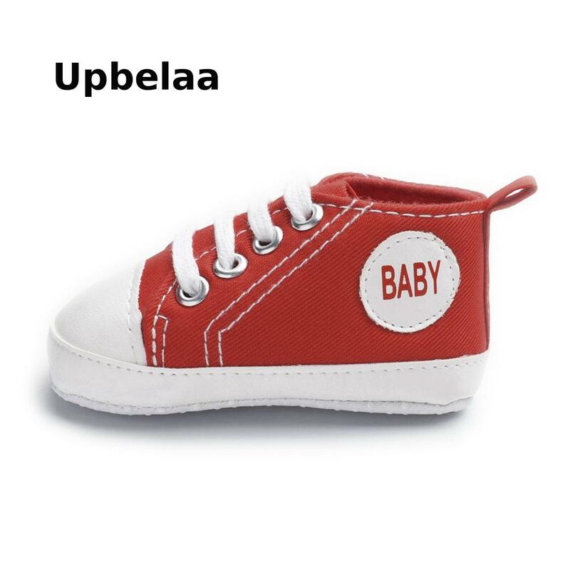 Zapatillas deportivas clásicas de lona para recién nacido, niño y niña, zapatos antideslizantes de suela blanda para bebé