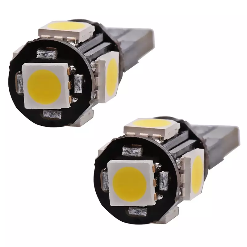 10X T10 W5w Turn Car Signal Reverse Lights License Plate Light Canbus White Blue Red Yellow 5smd 194 168 Wedge Lamp Parking Bulb