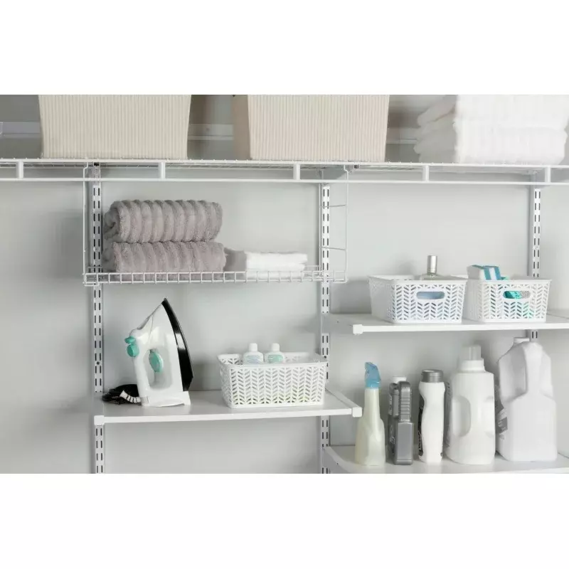 Rubbermaid Closet conflicWire Shelf, blanc, 24 pouces. Pour une utilisation dans les placards, les buanderie et les chambres à coucher