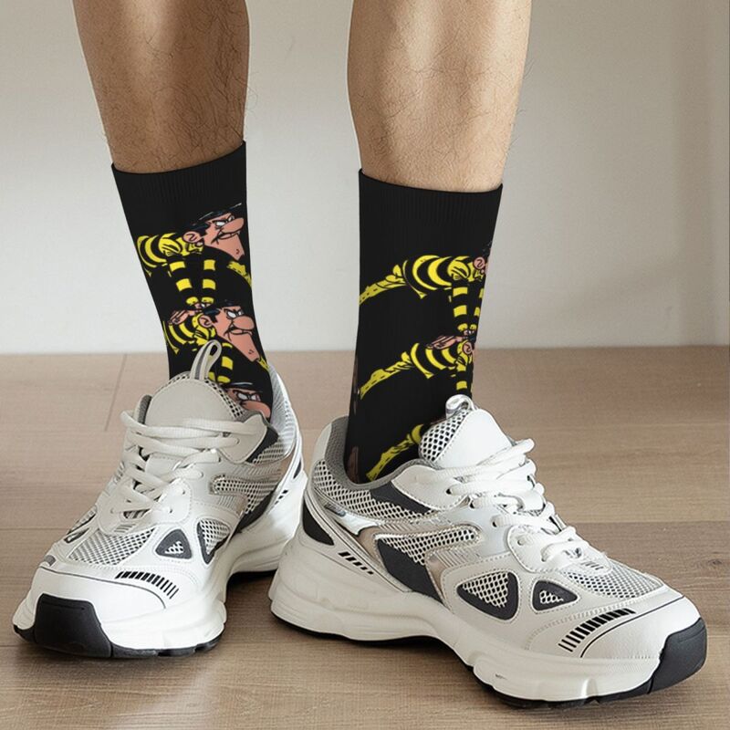 ถุงเท้าลายการ์ตูนสำหรับผู้ชาย, ถุงเท้าแนววินเทจสไตล์ฮาราจุกุเสื้อยืดฮิปฮอปแนวใหม่พิมพ์ลายของขวัญ