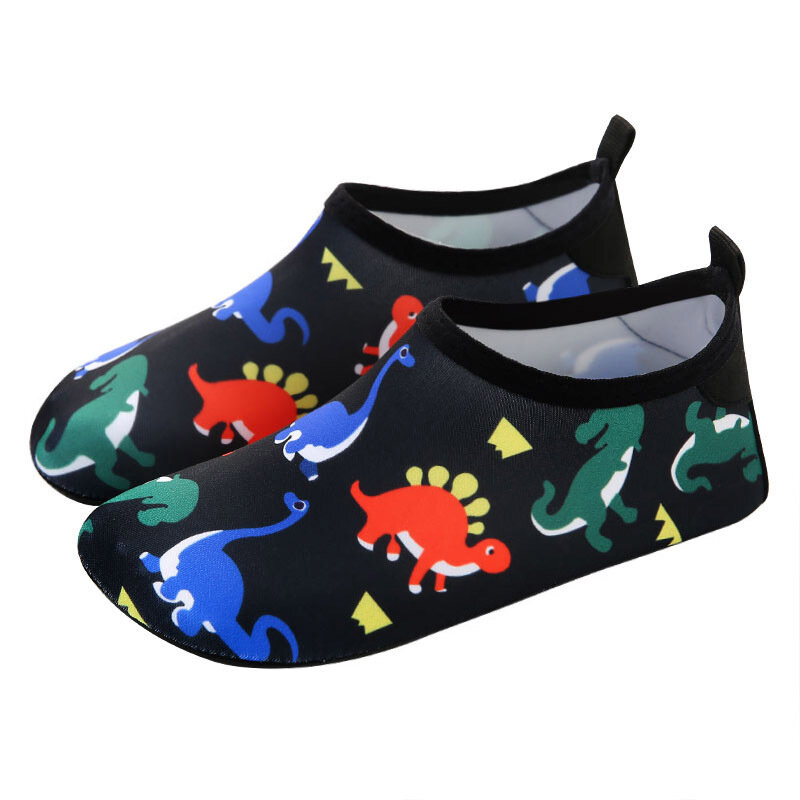 Детские уличные ботинки для воды, быстросохнущие носки для аквайоги для мальчиков и девочек, мягкие ботинки с животными для дайвинга и бисероплетения, пляжная обувь для плавания