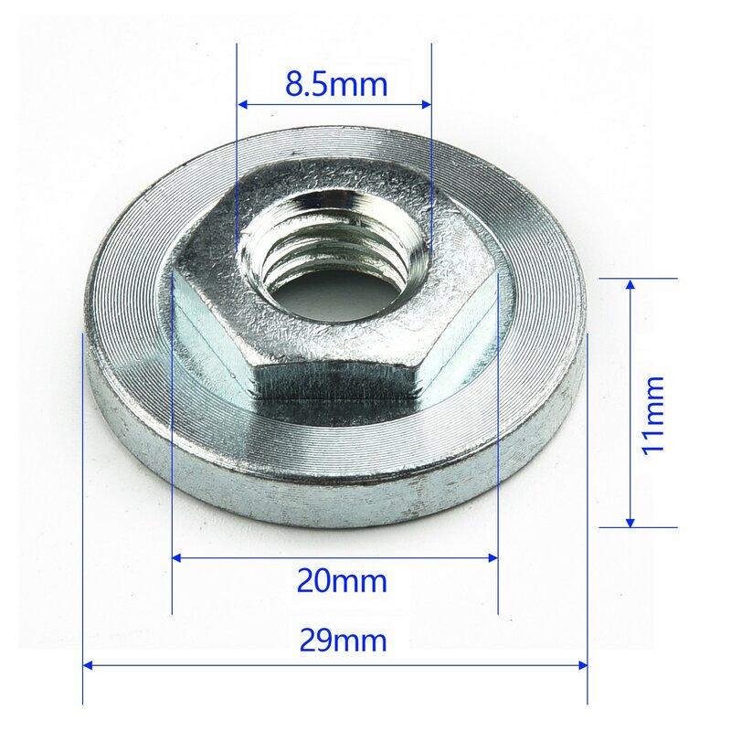 2 PCS Angle Grinder Nuts Hex Locking Nuts KitsSet Steel Replacement Parts For Modification Power Tools Accessories