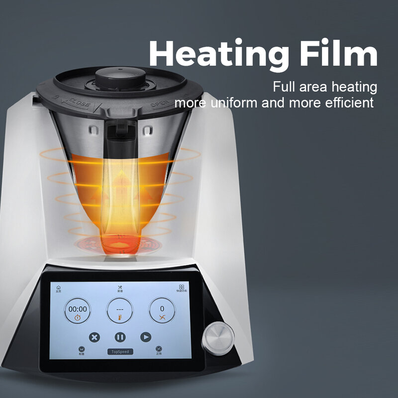 Многофункциональный кухонный комбайн Thermo Mix, умный робот для приготовления пищи, измельчитель, пароварка, соковыжималка, блендер, кипячение...