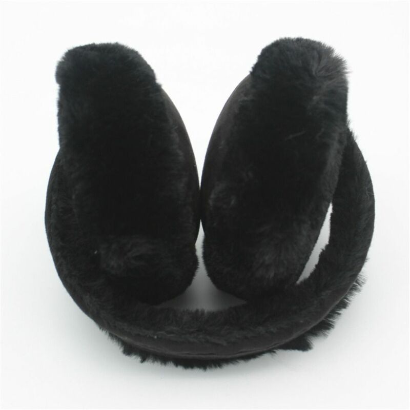 Cache-oreilles en peluche pour hommes et femmes, couvre-oreilles souples, pliables, chauds pour l'hiver
