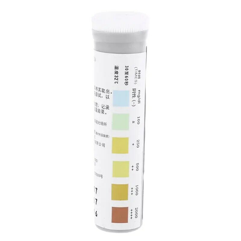 Urineanalyse-glucoseteststrip met 20 strips voor urineniveau Snelle zelfcontrole Urineteststrip voor urinetesten in privacy