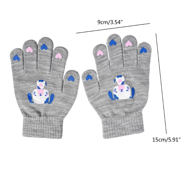 Grube rękawiczki zimowe ciepłe rękawiczki dzianiny dla dzieci chłopiec dziewczyna maluch prezent na boże narodzenie