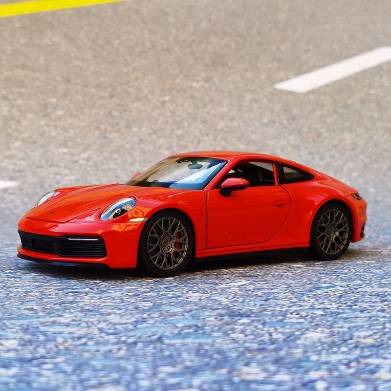 Welly-Porsche 911 Carrera 4S Coupe Alloy Sports Car Model, Diecast Metal, Veículos de brinquedo, Modelo de carro, Simulação, Presentes infantis, 1:24