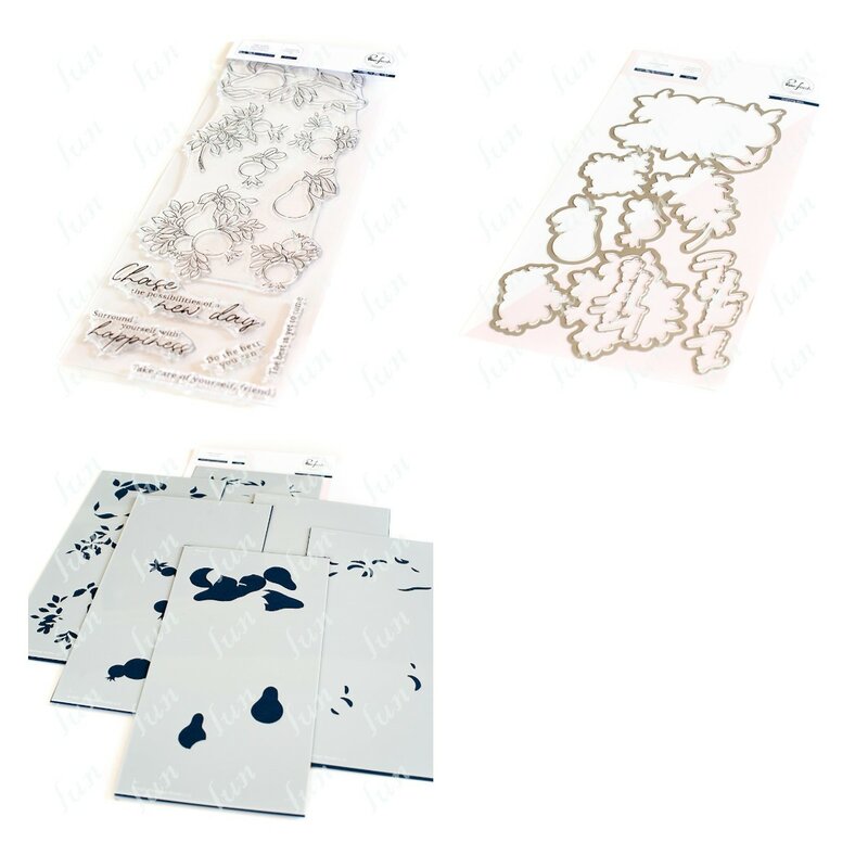 Metal Cutting Dies Clear Stamps Layering Stencil and Hot Foil Plate Scrapbook Diary Fall Leaf Sentiment Stencil Embossing Molds