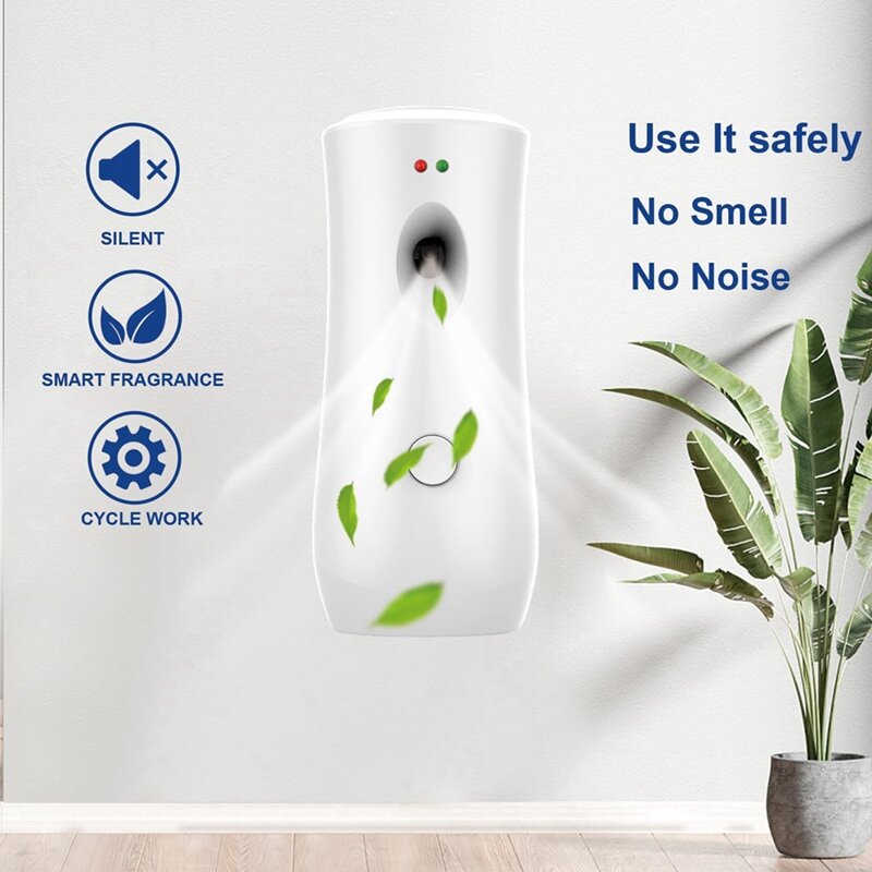 2 Delige Vrijstaande Muur Gemonteerde Automatische Spray Dispenser Aromatherapie Machines Wit