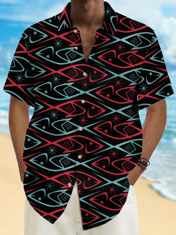 Men's Hawaiian Shirts 3D Print Hawaii Style Fashion Button Colorful shirt Lapel Streetwear Hawaiian Blouse shirts for men Summer