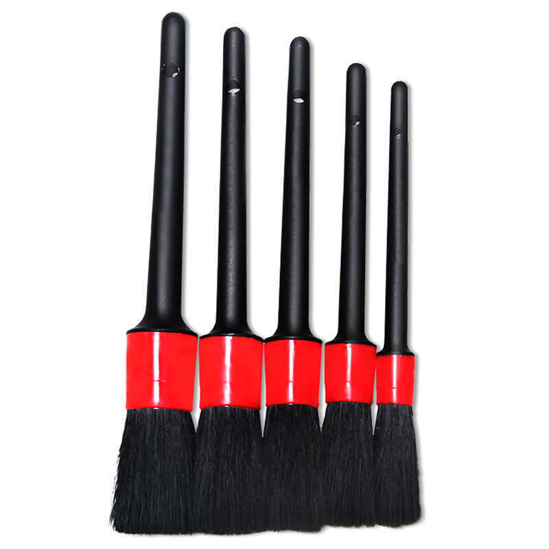 1/5pcs Auto Car Detailing Brush Set Auto Washing Kit Car Wheels Interior Dashboard Air Outlet Vents Brush Cleaning Tools
