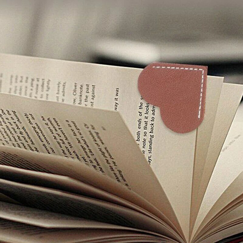 1 PC Handcrated Vintage Leather Bookmarks For Book  Mini Corner Page Marker Genuine Leather Bookmark For Reader Teacher Gift