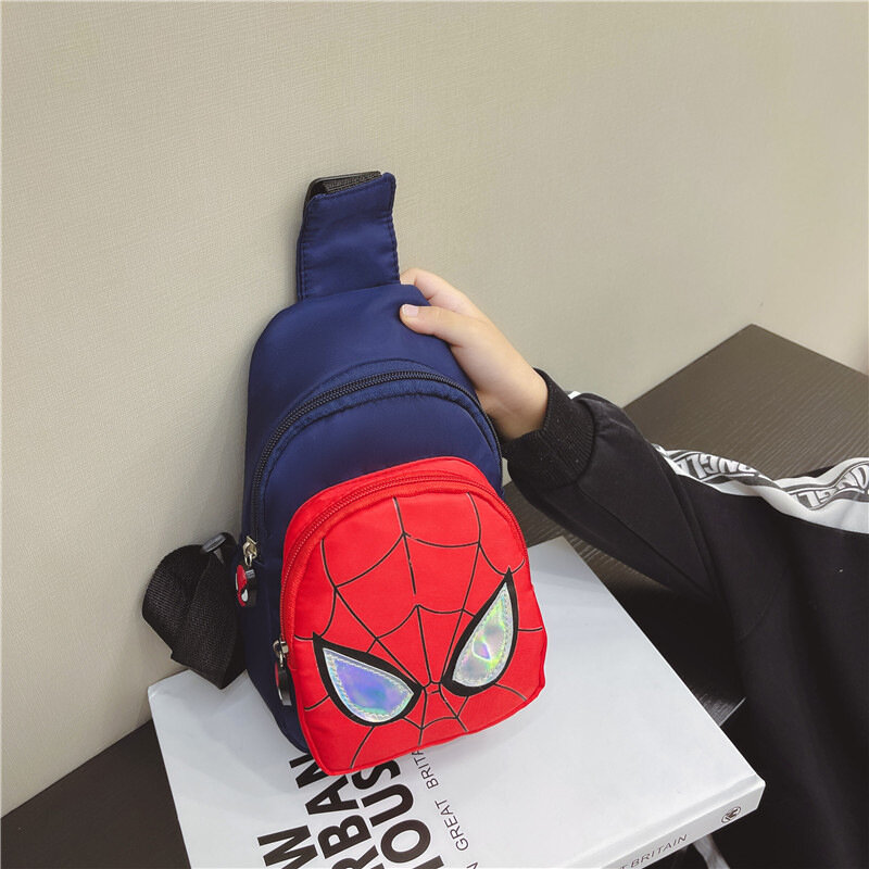 ディズニーマーベル子供用ショルダーバックパックスパイダーマンパターン大容量バッグカジュアル学生男の子女の子バッグ
