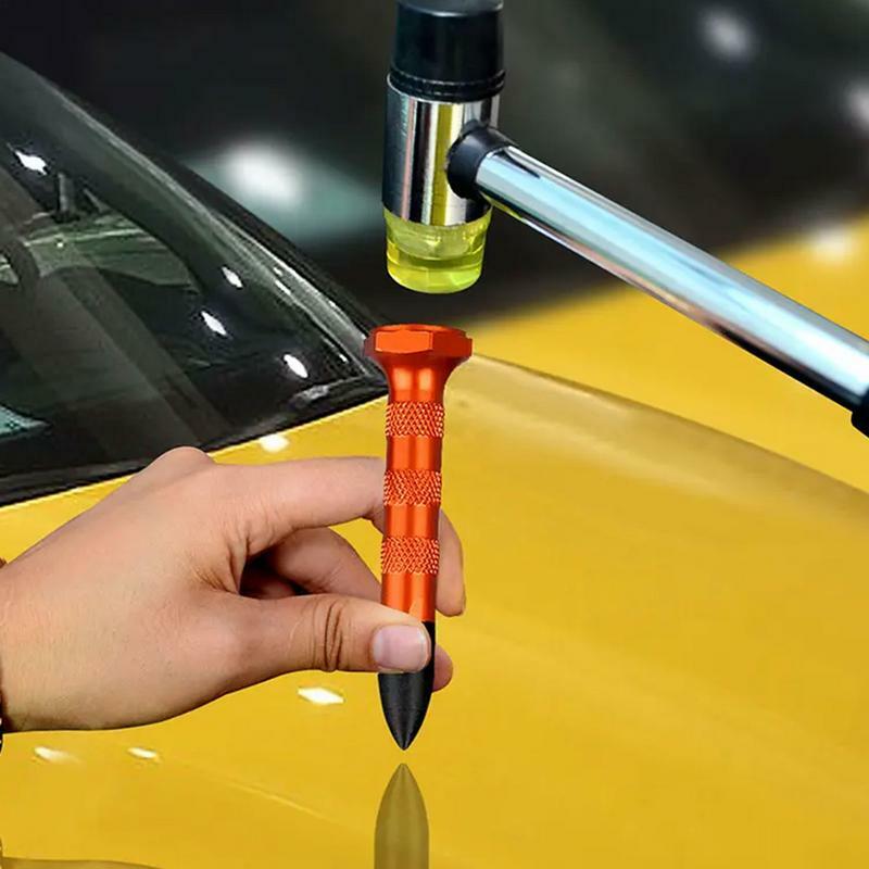 Car Paint-less Dent Removal Kit 9-Pieces Dent Removal Tap Down Tools Auto Body Dent Removal Repair Tool Kit Car Body Dent Hand