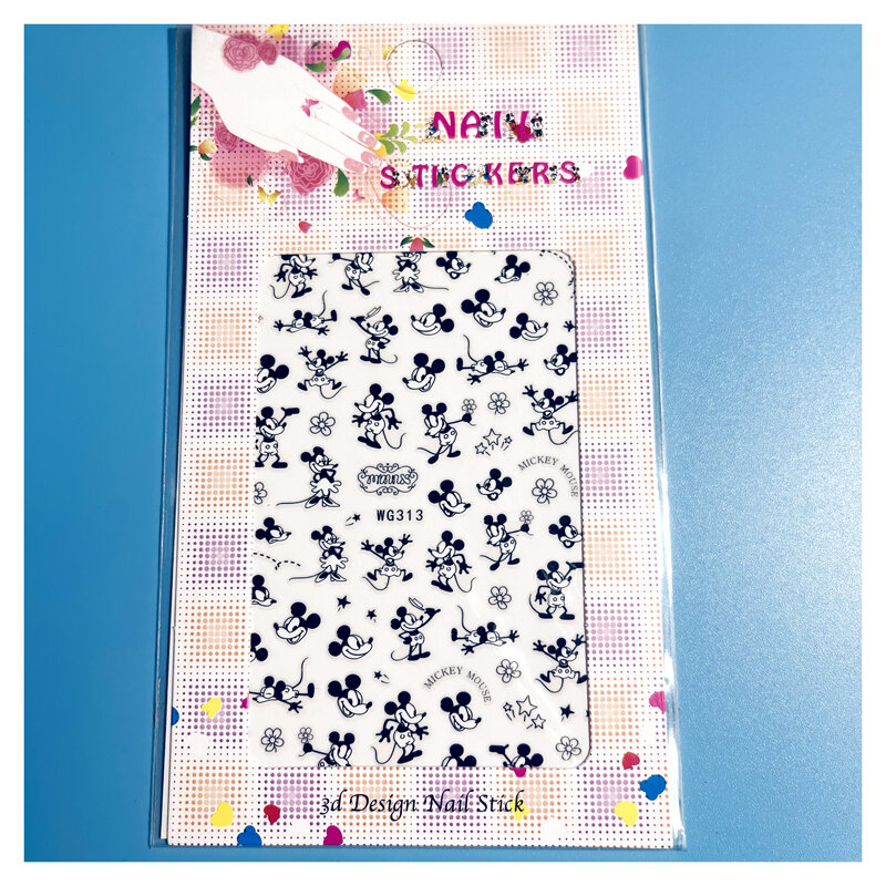 1PCSAnimated Toon Disney Nail Stickers Snow White, Mickey Mouse, Donald Duck, Mitch, Mini And Stevie Art Deco Slip nail Stickers