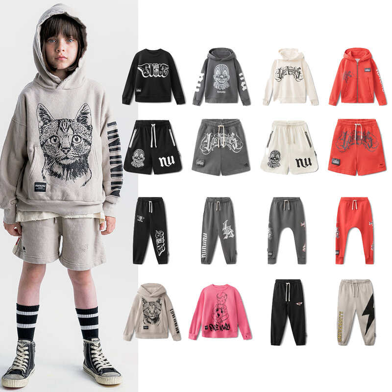 Sudadera con capucha para niño y niña, conjunto de Sudadera con capucha y pantalones para bebé, ropa moderna para primavera, 2024