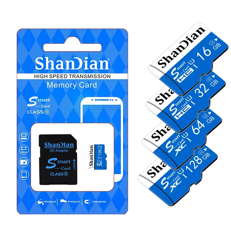 Fast Speed-tarjeta SD inteligente Clase 10, Mini tarjeta TF de 64GB, 32GB, 16GB, 8GB, 4GB y 64GB para teléfono inteligente