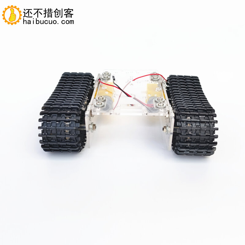 tanyue Upgrade Acrylic Fully Assembled Tank Chassis TT Motor 3-9v Tracked Intelligent Car with Line STEM Education SNX1