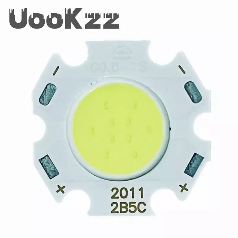 Uookzz-رقاقة مصدر ضوء LED فائقة القوة ، كشاف ضوئي ، أسفل ، أبيض ، مصابيح جانبية 11 من الجانبين ، 20 ، 3 واط ، 5 واط ، 7 واط ، 10 واط ، أبيض
