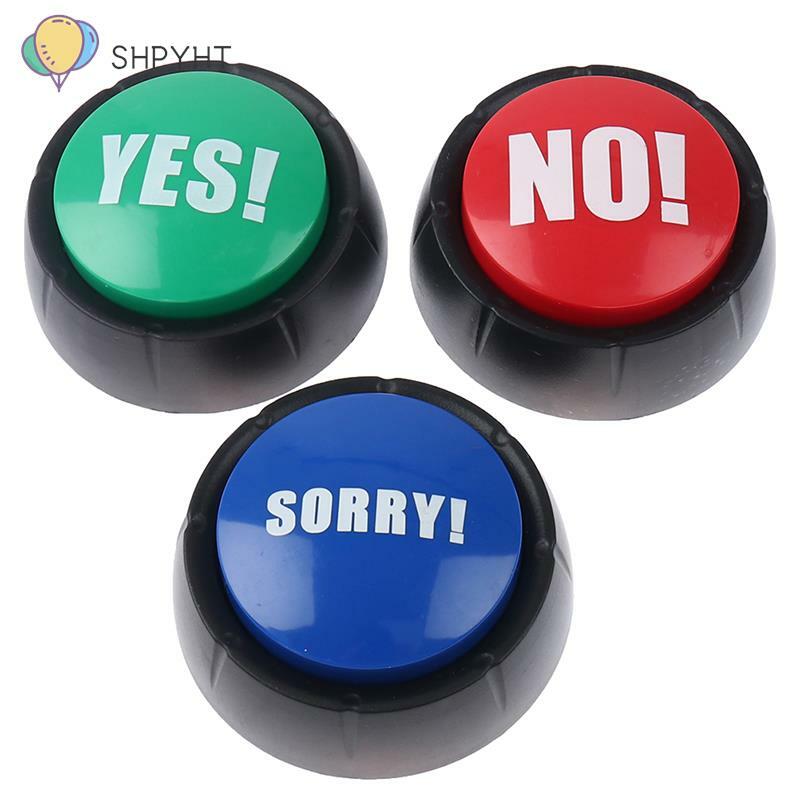 Vaccination and Phone Bullshit Buttons, Maybe No Yes Sound Button Toys, Home Office Party, Funny Gag Toy for Kids, Adult Gifts