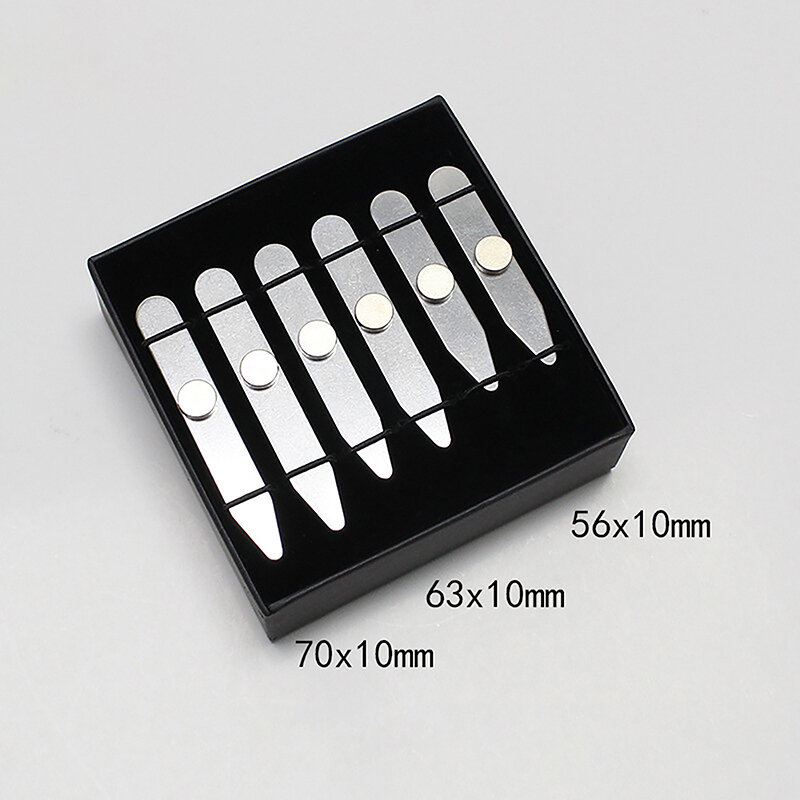 3 Size Stainless Steel Collar Stays For Man Collar Support Business Men Gift Shirt Bone Stiffener Inserts Fixed