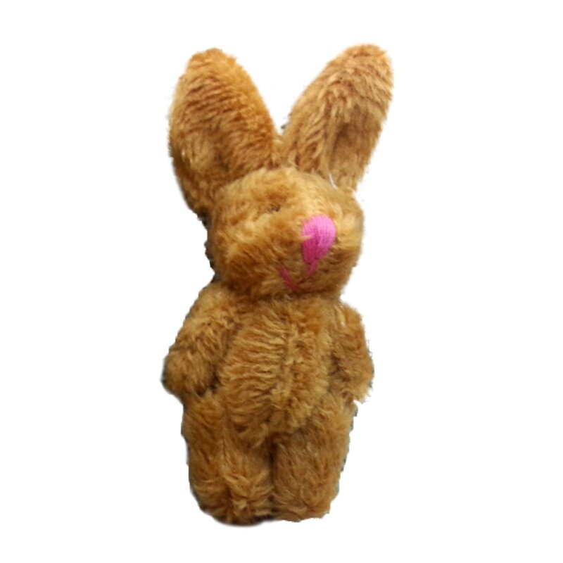 6 см плюшевый мини-зайчик для украшения дня рождения, кролик для куклы, фаршированные кролики для