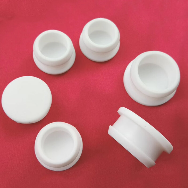 Tapas de orificio de goma de silicona blanca, tapones a presión, tapón de sellado de 2,5mm a 50,6mm