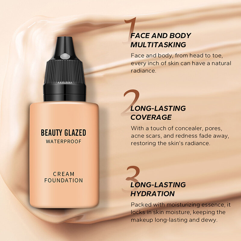 9 Colors Waterproof Concealer Foundation For Women Makeup Full Coverage Long Lasting Moisturizing Flawless All Day 2024 New