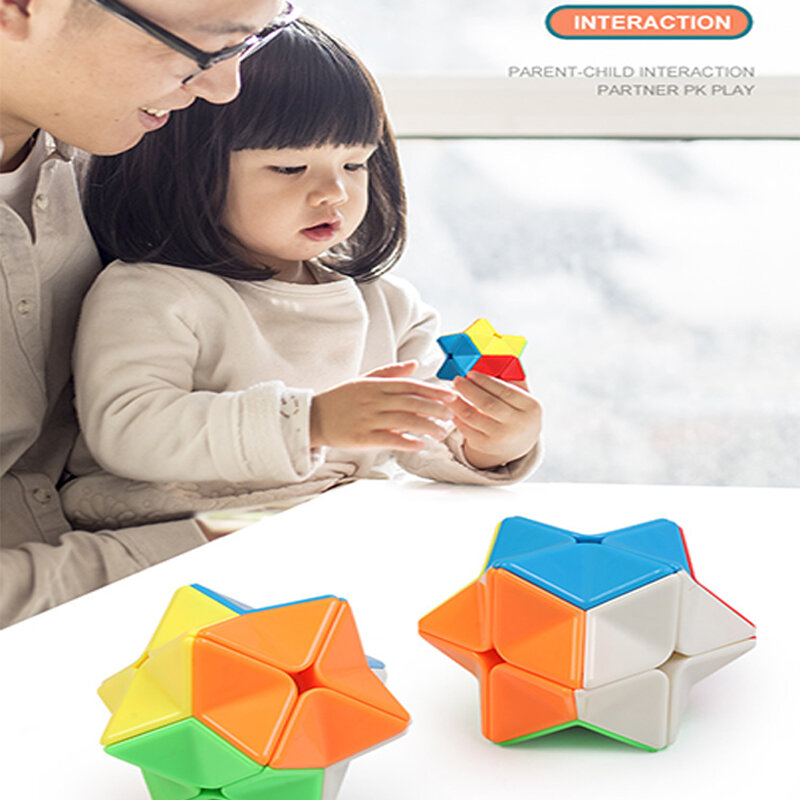 Cubo mágico de colores para niños y adultos, rompecabezas de dedo, cubos de velocidad profesionales, juguetes educativos, regalo