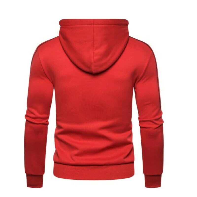 Men's Logo Customized Jackets Fashion Hoodies Long Sleeve Zipper Hoodie Hooded Fleece Sweatshirts Casual Sports Men Clothing